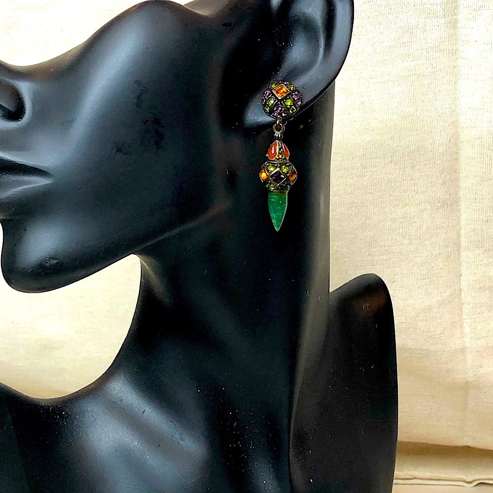 HEIDI DAUS Elegant Multicolor Drop Earrings - Picture 4 of 17